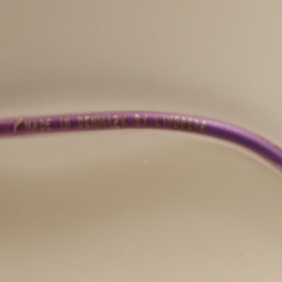Lindberg Purple Minimalist Metal Frame Glasses